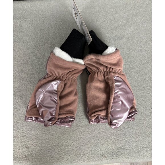 Isotoner Signature Women's Sleek Heat Flip Touchscreen Mittens L/XL Blush NWT's - Picture 3 of 8